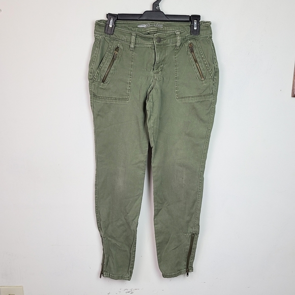 Rock Star Utility Pants by Old Navy Army Green - Picture 1 of 7